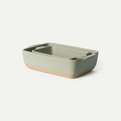 Miniatura 12 de Mora - Plato para hornear de porcelana profunda, 9 x 13 pulgadas, apto para horno a mesa, congelador Earl Grey