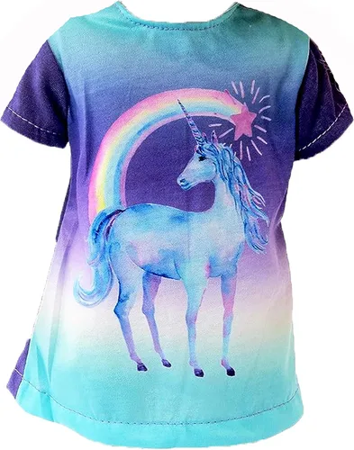 Miniatura 3 de American Fashion World Pijama de unicornio para muñecas de 18 pulgadas Calidad premium y diseño moderno