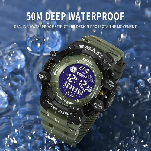 Miniatura 5 de SMAEL 8050 Digital Watch for Men Modern Style and Multifunctional Features Wirst Watch for Men's Fashion and Functionality