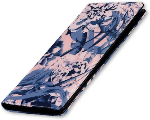 Miniatura 161 de HUA ANGEL Billetera para mujer, ultra delgada y delgada, con bloqueo RFID, tarjetero de crédito, doble embrague, carteras largas, regalo para A-ámbar