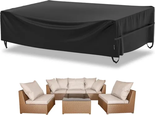 Miniatura 11 de Velway Funda para muebles de patio al aire libre, impermeable, rectangular, para mesa de patio, silla, sofá, 67 pulgadas de largo x 37 pulgadas