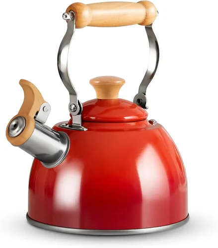 Miniatura 12 de ROCKURWOK - Hervidor de Té, Tetera con Mango Ergonómico de Toque Frío, Tetera de Acero Inoxidable de Grado Alimentario, Hervidor de Té para Estufa