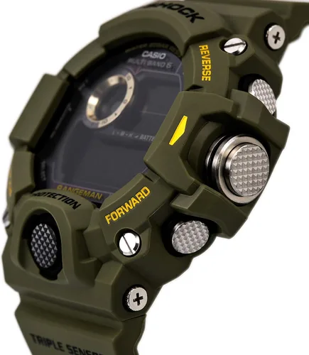 Miniatura 3 de CASIO G-SHOCK RANGEMAN Master de Series G reloj digital con banda resina verde para hombre.