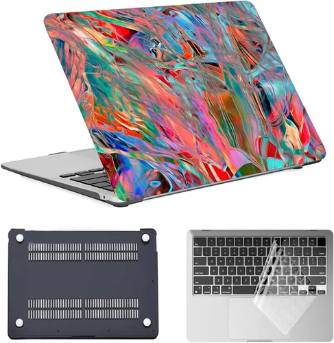 Miniatura 21 de Funda para laptop para MacBook Air de 11 pulgadas 2015 2014 2013 2012 2011 2010 A1465 A1370, diseño de plástico, duradero, protector de computadora