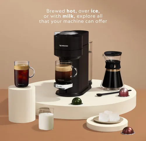 Miniatura 6 de Nespresso Vertuo Next - Cafetera prémium para café y espresso de Breville con espumador de leche Aeroccino