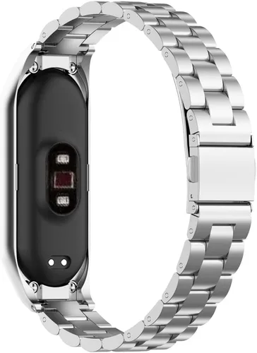 Miniatura 3 de PINHEN Correa de reloj compatible con Xiaomi Mi Band 7, correas de repuesto de metal de acero inoxidable para Mi Band 7
