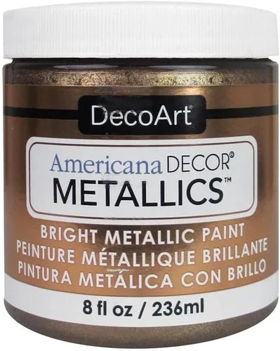 Miniatura 8 de DecoArt Americana Decor Metallics - Pintura metálica de oro de 24 quilates, paquete de 3 (8 onzas líquidas), pinturas metálicas de bricolaje