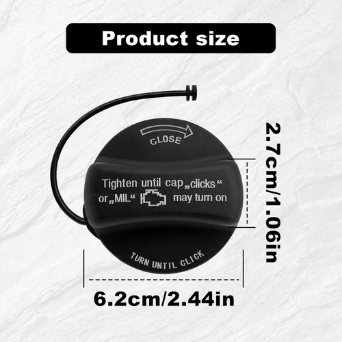Miniatura 2 de Tapa de gasolina, tapa de depósito de combustible compatible con Mini Cooper y BMW 325i 328i 330i 525i 528i 530i 535i X1 X2 X3 X4 X5 X6 128i 135i