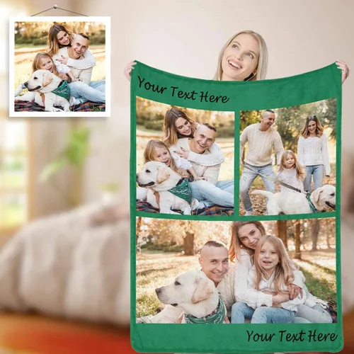 Miniatura 29 de D-Story Manta personalizada con fotos con cualquier texto - Mantas con imágenes personalizadas para Navidad, cumpleaños, regalos para parejas