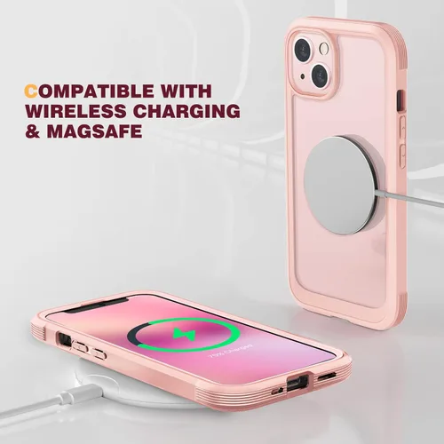 Miniatura 410 de Diaclara Funda diseñada para iPhone 16, mejorada [protección completa de la cámara], carcasa resistente de cuerpo completo con protector de pantalla