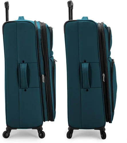 Miniatura 6 de U.S. Traveler - Equipaje extensible con ruedas giratorias y costado blando Anzio., Color verde azulado.), US08120E