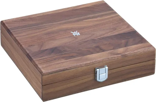 Miniatura 4 de WMF Baric - Juego de sacacorchos de vino de 3 piezas, accesorios para vino, cortador de aluminio, tapón de botella, en caja de madera de nogal