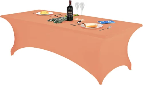 Miniatura 171 de FORLIFE - Funda de mesa de elastano, mantel ajustado de 4 pies para mesas rectangulares, funda elástica para patio, universal para bodas, banquetes
