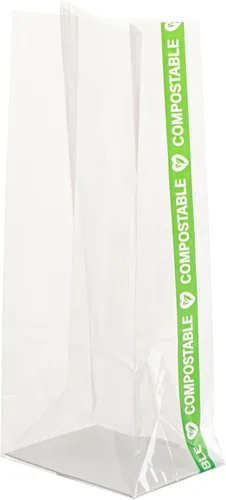 Miniatura 19 de Restaurantware Bolsas para Sándwich de Sellado Térmico de Fondo Plano Bolsas de Alimentos Sellables al Calor - Bolsa con Fuelle con Inserto de Papel