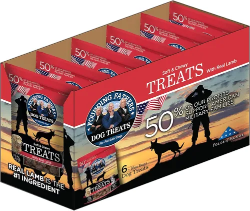 Miniatura 6 de Founding Fathers Golosinas suaves y masticables para perros, cordero, 16 onzas (paquete de 1)