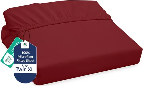 Miniatura 42 de Royale Linens Sábana Bajera King - Microfibra Cepillada Ultra Suave 1800 - Sábanas Inferiores de Lujo Hotelero - Sin Arrugas y Resistente a la Rosa