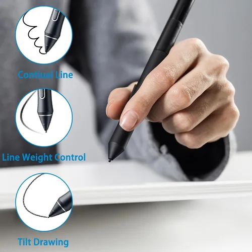 Miniatura 6 de RAPUDA Puntas de bolígrafo estándar para WACOM, 12 puntas de repuesto negras para Wacom Intuos Pro, Wacom IMobileStudio Pro, Wacom Cintiq Pro, Wacom