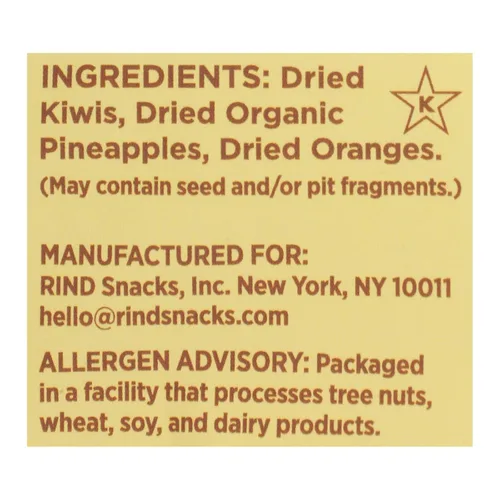 Miniatura 3 de Rind Tropical Blend - Frutas secas masticables, sin azúcar añadida, sin OMG, 3 onzas (paquete de 12)
