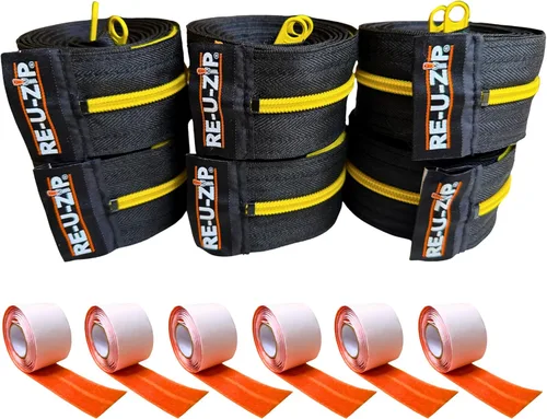 Miniatura 19 de RE-U-ZIP® Cremallera resistente reutilizable con barrera contra polvo Paquete Pro Sistema patentado de gancho y bucle Rentable y confiable