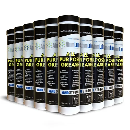 AtomLube Grasa para Todo Uso, Paquete de 10 Tubos de 14 Oz. | Lubricante Multifunción | Grasa Automotriz y Grasa Marina para Accesorios de Barco,
