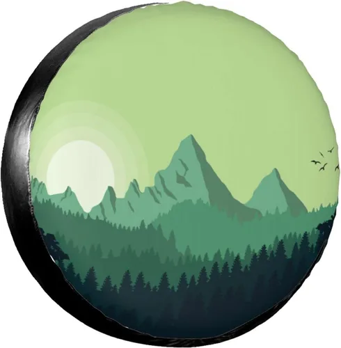 Miniatura 6 de Hermosa funda de neumático de repuesto con diseño de margarita, a prueba de polvo, para remolque, caravana, muchos vehículos, 14 pulgadas