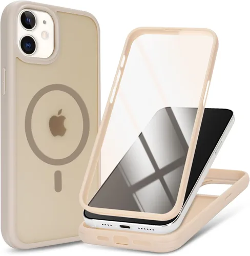 Miniatura 20 de Funda magnética para iPhone 12 mini con protector de pantalla integrado, compatible con MagSafe, para Apple 12 Mini, fundas de cuerpo completo