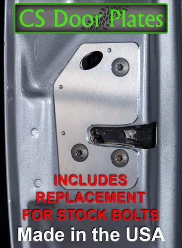 Miniatura 2 de CS Works - Placa de reparación y refuerzo de pestillo de puerta con pernos de repuesto para Jeep Cherokee (XJ) 97-01 LEFT/DRIVER