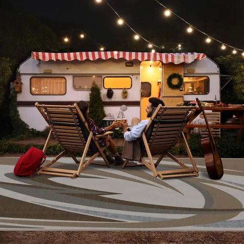 Miniatura 11 de EEZ RV Products - Esteras reversibles resistentes para exteriores de 9'x12' para RVing/Boondocking