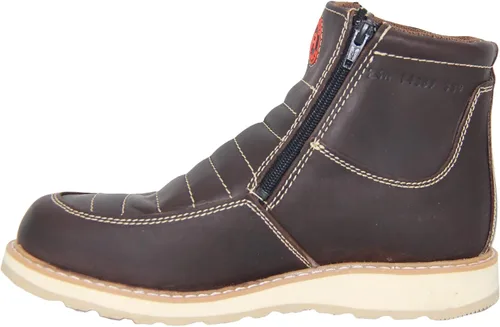 Miniatura 3 de The Western Shops - Botas de trabajo de cuero con doble cremallera para hombre