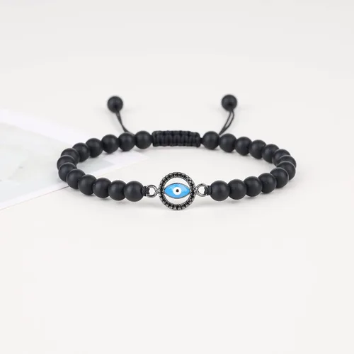 Miniatura 4 de COAI Pulsera de mal de ojo con cuentas de piedra