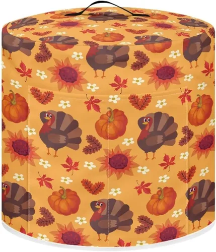 Miniatura 10 de Cubierta antipolvo para olla a presión con estampado floral de pájaros, compatible con 3 cuartos de galón, cubierta antipolvo instantánea duradera