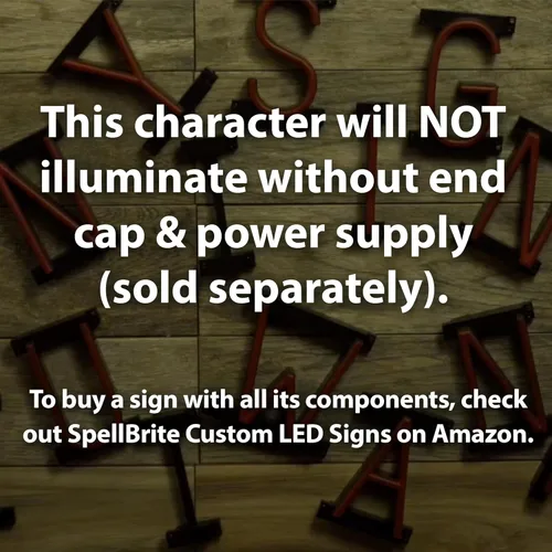 Miniatura 2 de SpellBrite Período LED Señales de bricolaje intercambiables con personajes LED azules Componentes adicionales necesarios para iluminar 6.3