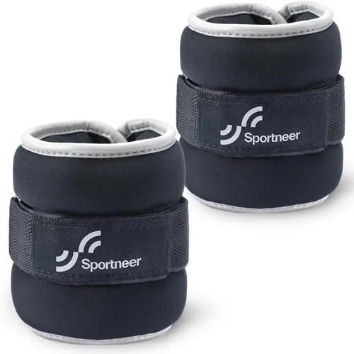 Miniatura 5 de Sportneer Pesas de tobillo para muñeca, par de pesas de 1/2/4/6/10 libras para hombres, mujeres, niños, entrenamiento de fuerza, juego de pesas