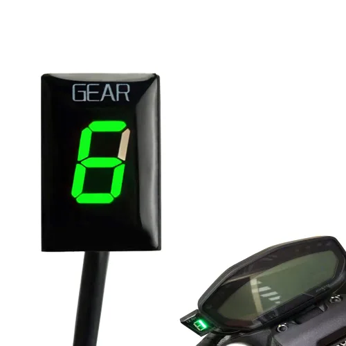 Indicador digital LED de 1-6 velocidades, medidor de pantalla impermeable para Ducati Cafe Racer Monster 696 795 796 797 821 1100 1200 1200 S R Verde
