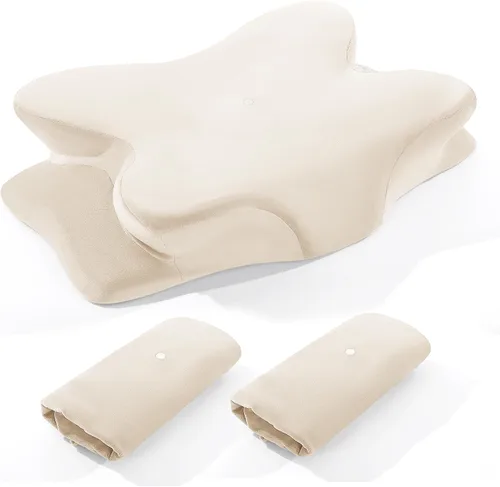 Miniatura 10 de BALAPET 2 Piezas de Funda de Almohada Cervical de Terciopelo, Funda de Almohada de Elasticidad Suave para Almohada Cervical Ergonómica, Fundas