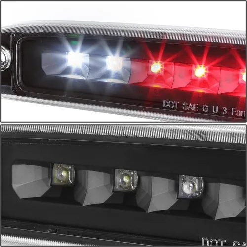 Miniatura 3 de DNA MOTORING 3BL-DKT07-LED-BK - Tercera luz de freno LED de montaje alto con carcasa negra [compatible con Dodge Dakota 97-07]