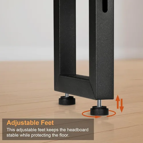 Miniatura 7 de Livofloral Cabecera de tamaño completo, cabeceros con estación de carga, puerto USB y luz LED, tablero principal con estante de almacenamiento de 2
