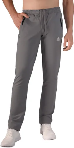 SCR - Pantalones deportivos para hombre, pantalones atléticos de entrepierna larga color negro, gris y azul marino, 30L 32L 34L 36L 38L