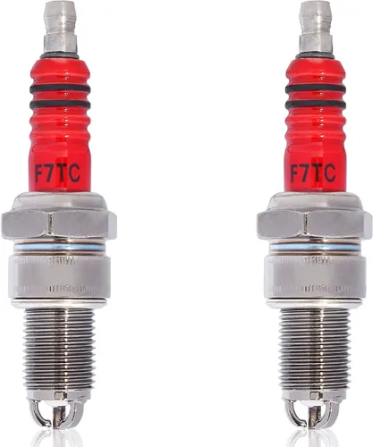 Miniatura 10 de Bujía de 3 electrodos F7TC para generador GX120 GX160 GX200 GX240 GX270 GX340 GX390 cortacésped tractor rotulador motosierra bomba de agua Go Kart