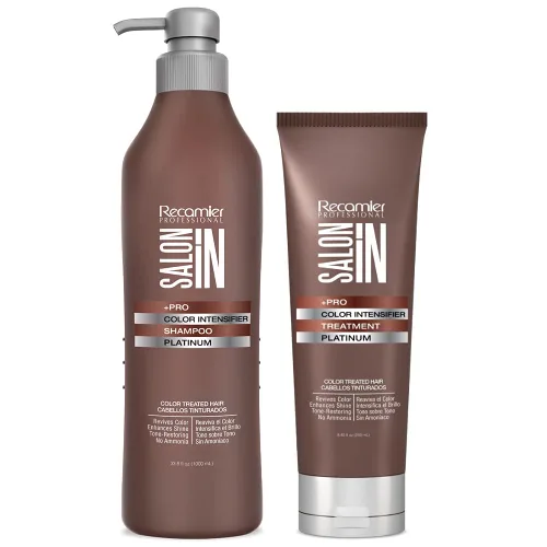 Miniatura 2 de Recamier Professional Salon In +Pro Color Intensifier Hair Platinum Kit Champú y Tratamiento - Kit Tratamiento y Shampoo Intensificador