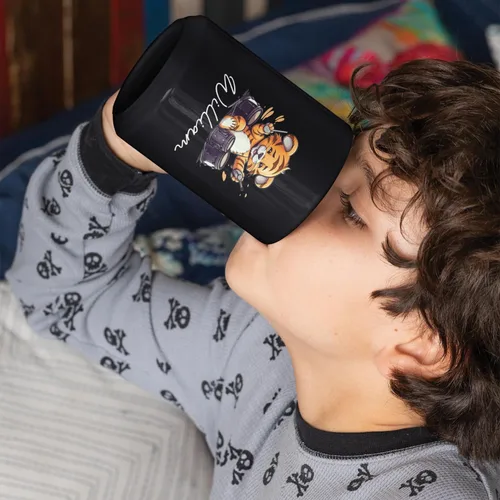 Miniatura 6 de Taza de té personalizada para amantes del tigre con nombre 2023, regalos personalizados para amantes de las mascotas, taza de café de cerámica