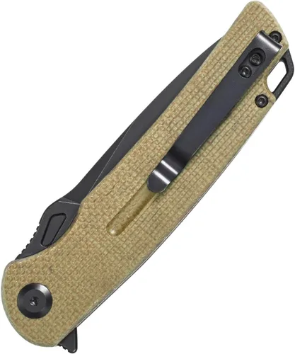 Miniatura 3 de Sitivien ST137 - Cuchillo plegable, hoja de satén D2, mango de micarta, cuchillo de herramienta EDC para senderismo al aire libre, camping, pesca