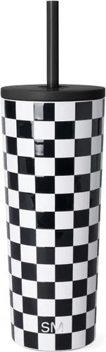 Miniatura 95 de Simple Modern- Vaso con aislamiento, c/tapa y pajilla Taza de viaje Botella de agua de ac. inox. reutilizable Unisex Colecc. Classic 24 oz