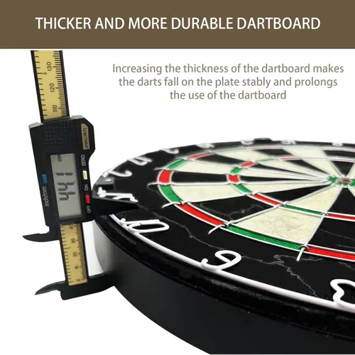Miniatura 4 de Juego de tablero de dardos Pennpliy con cerdas, tablero de dardos profesional de 45,7 cm con 6 dardos de 18 g para exterior, tablero de dardos