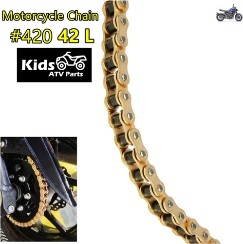 Miniatura 3 de Se adapta a Coleman CT200U CT200U-EX BT200X Mini cadena de bicicleta MB200 MB165 Baja Warrior Heat Mini Baja Motorsports eje delantero #420 cadena