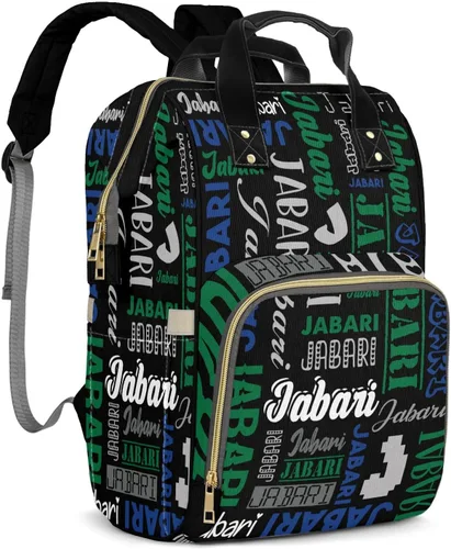 Miniatura 16 de Bolsas de bebé con nombre personalizado, mochila de nylon personalizada para bebé niño mamá, gran capacidad, impermeable, multifuncional, correas