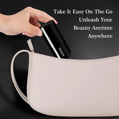 Miniatura 2 de Daubigny - Brocha de maquillaje retráctil Kabuki, brochas de base de viaje para base de maquillaje para rubor bronceador y polvo.. Negro