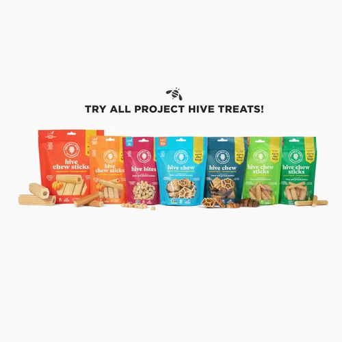 Miniatura 6 de Hive Bites - Golosinas de entrenamiento para perros, sabor a maní, pequeñas golosinas de recompensa hechas con cacahuetes molidos y miel