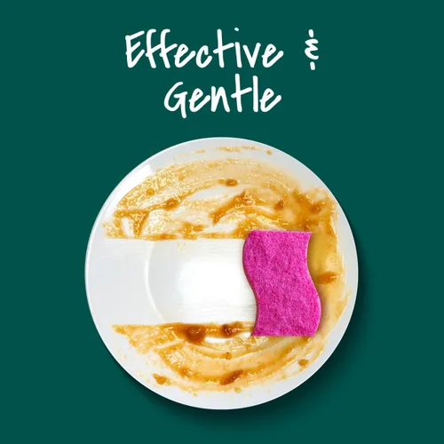 Miniatura 4 de Scotch-Brite Esponja exfoliante antiarañazos, 24 esponjas de cocina antiarañazos para una limpieza suave de porcelana, porcelana fina, vasos, ollas